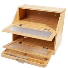 Carregar imagem no visualizador da galeria, Porta-Pão Premium com Tábua de Corte Integrada