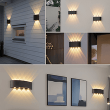 Carregar imagem no visualizador da galeria, Arandela de Parede Externa LED à Prova d’Água – Casare