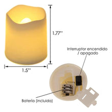 Carregar imagem no visualizador da galeria, KIT 24 Velas de LED Decorativa – Iluminação Romântica sem Risco