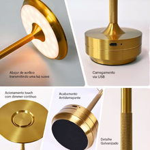Carregar imagem no visualizador da galeria, Luminária de Mesa Aurora