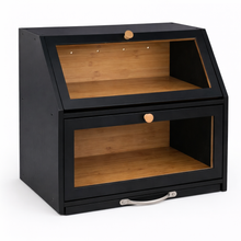 Carregar imagem no visualizador da galeria, Porta-Pão Premium com Tábua de Corte Integrada