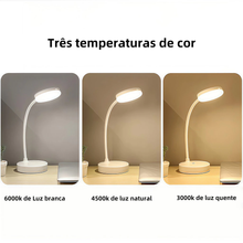 Carregar imagem no visualizador da galeria, Luminária de Mesa LED Recarregável para Estudo - Casare
