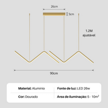 Carregar imagem no visualizador da galeria, Pendente Minimalista LED – Sofisticação e Estilo para Ambientes Modernos
