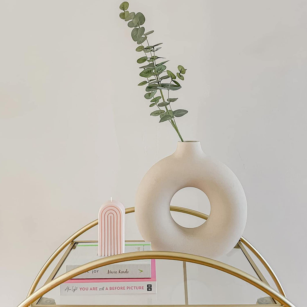 Vaso Nórdico de Cerâmica – Elegância Minimalista Para Sua Decoração