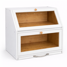 Carregar imagem no visualizador da galeria, Porta-Pão Premium com Tábua de Corte Integrada
